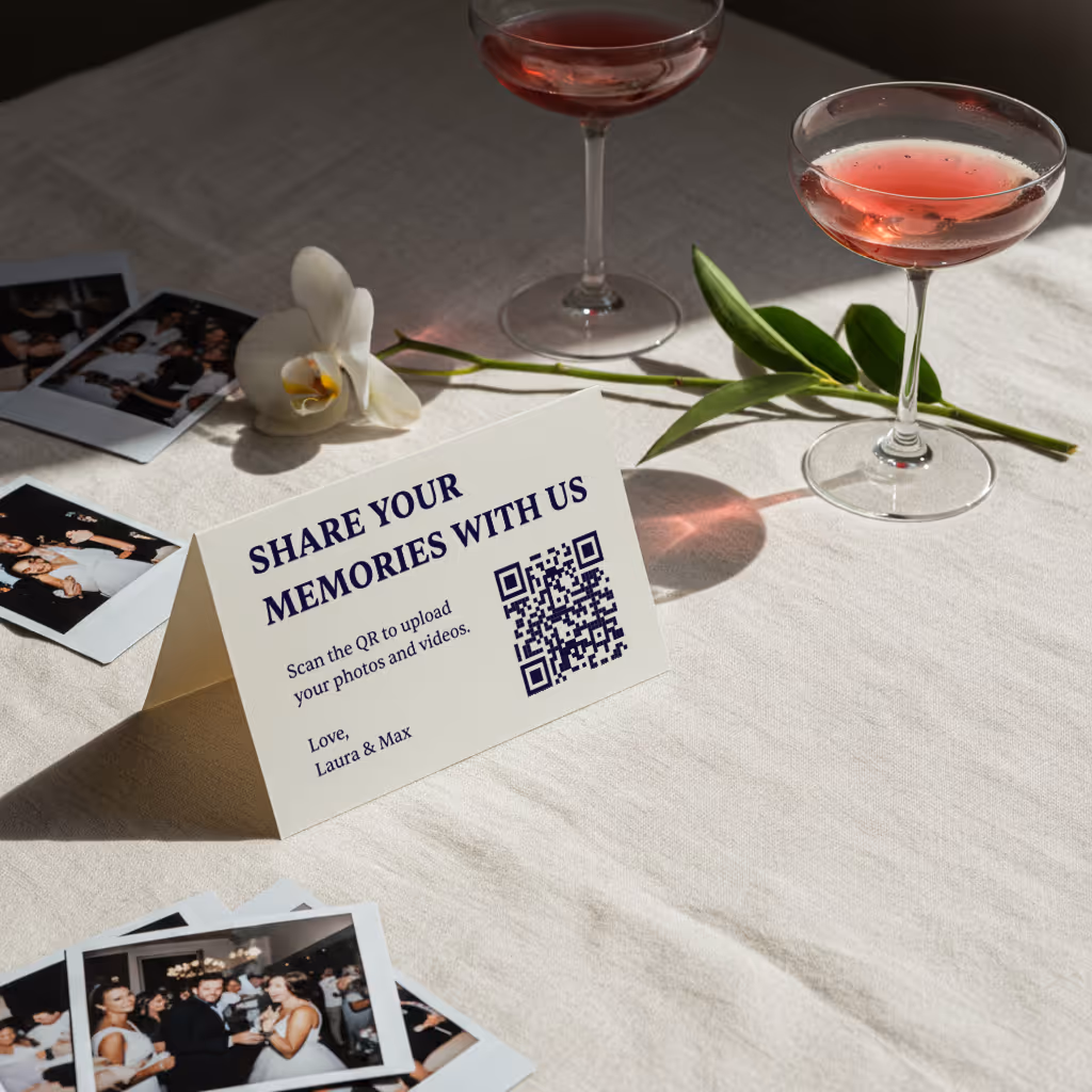 Design elegante per cartoncino QR